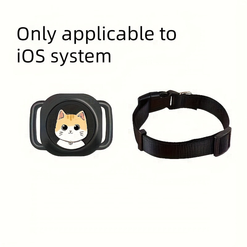 Wireless Pet Tracker Adjustable, Reflective Wireless Pet Tracker - Lost-Proof, Key Finder for Dogs and Cats, Compatible with Apple FindMy App, No Monthly Fee, Cat Collar Tracker (Available Only for IPhones)