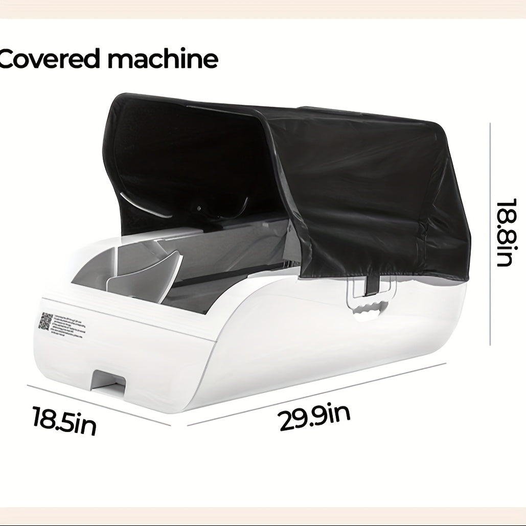 Smart Automatic Self-Cleaning Cat Litter Box with Wide Opening & App\u002F Control - Low-Maintenance Hands-Free Operation, Compatible with Clumping Litter, USA Plug (110V), Automatic Lid & Waste Disposal System for Large\u002F Cats