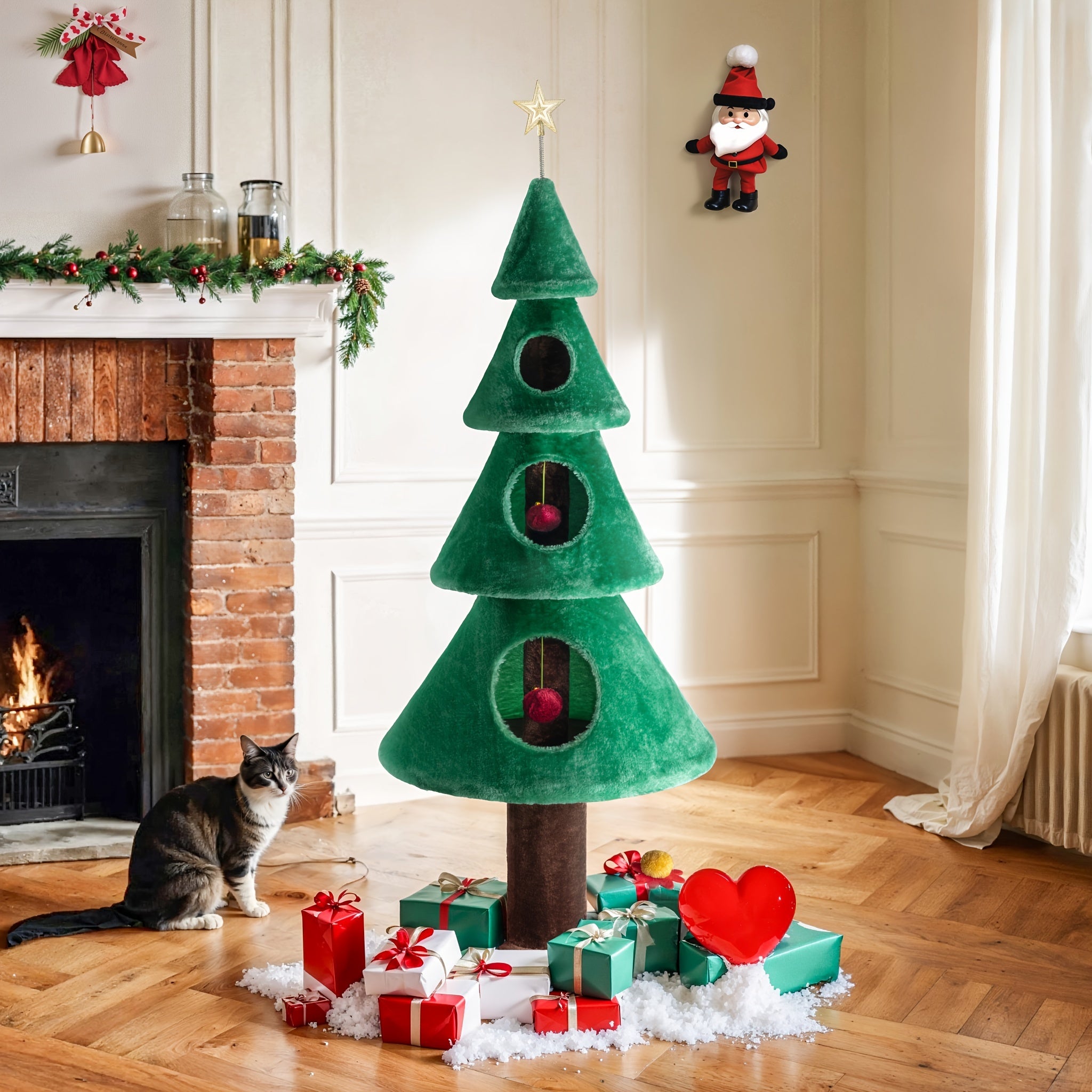 Christmas Cat Tree Tower HOOMIC 63\