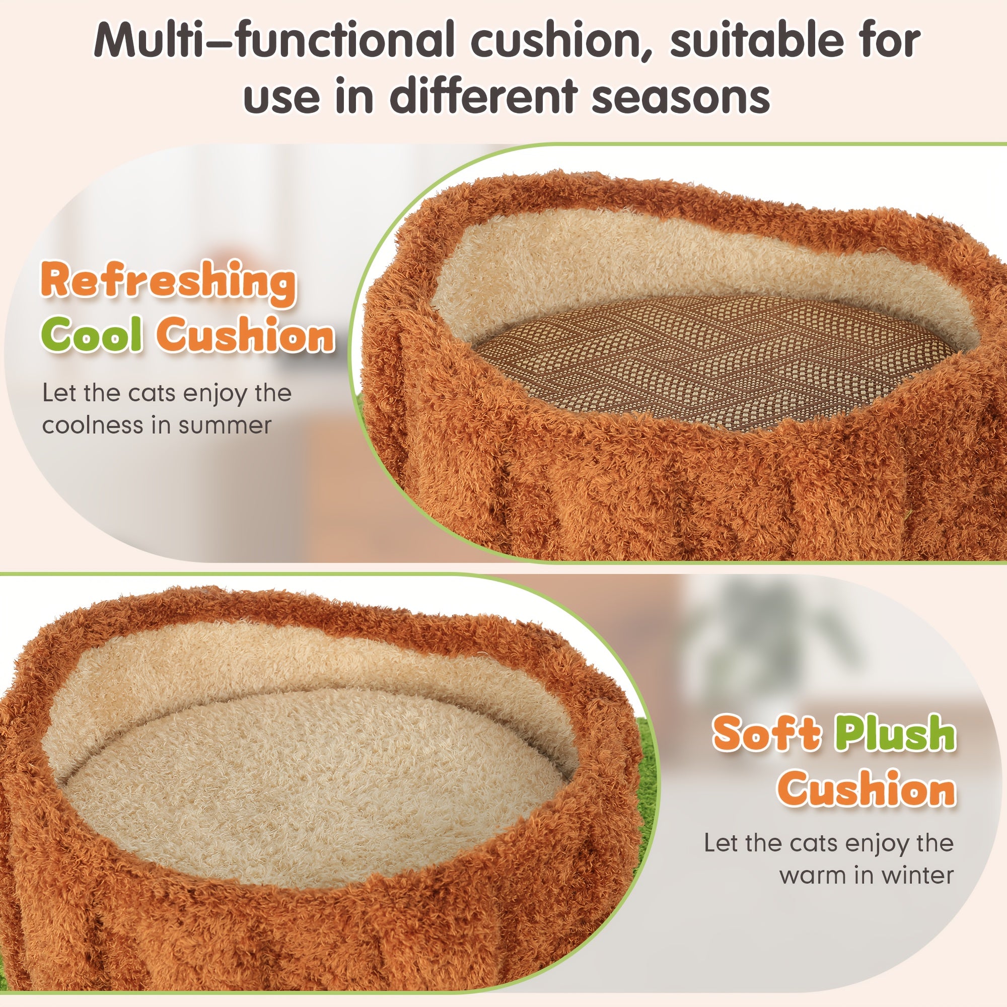 Oversized Luxury Cat Tree Tower for Multi-Cat Households - Tall Sturdy Design with Plush Platforms, Scratching Boards, Cat Condo & Top Perch - Durable Upholstered Cat Furniture for All Sizes