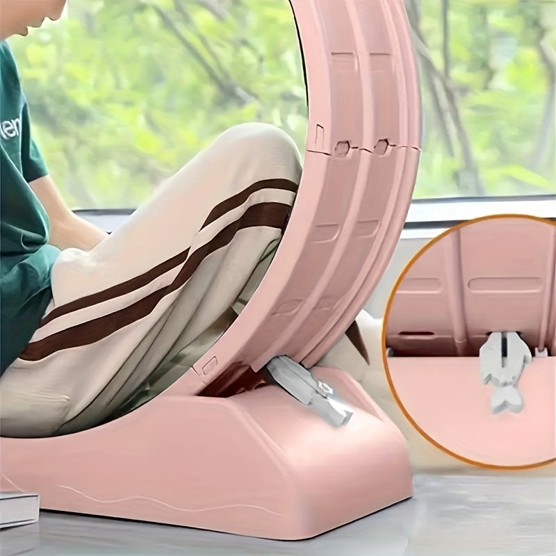 Silent Cat Treadmill 1pc Silent Non-Electric Cat Roller Treadmill | Durable Plastic Pet Exercise Wheel With Soft Grass Texture Surface, Cylindrical Tread Design, Safe Ramp - Promotes Health & Mental Stimulation For Indoor Cats, Without Battery