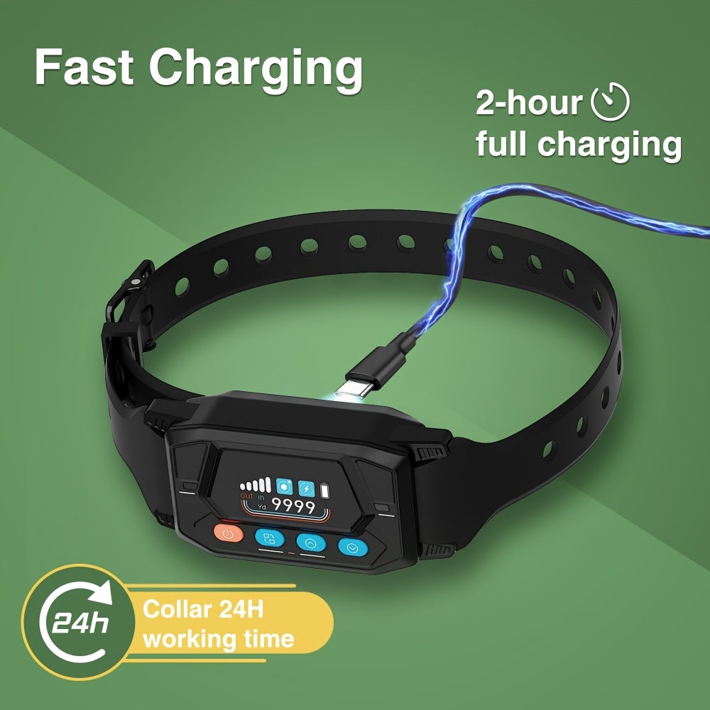 Electric Fence For Dogs - GPS Wireless Dog Fence Collar With 3 Warning Modes, Radius 33-9999 Yards, Rechargeable Dog Fence System Dog Fence Only For Outdoor