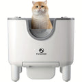 1pc Furoomate Self-Cleaning Litter Box, Open-Top Automatic Cat Litter Box, Easy Maintenance, with Built-in Safety Features And Odor Control Christmas Cat Toys for Indoor Cats