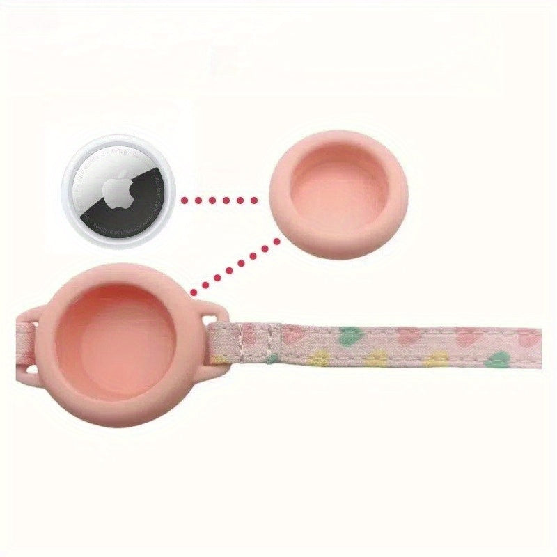 1pc Cat AirTag Collar with Protective Cover - Anti-Suffocation Luminous Anti-Lost GPS Tracker, Real-Time Location Monitoring, Compatible with iPhone App & AirTag for Indoor\u002FOutdoor Pet Safety, Feline-Friendly Design (Synthetic -like Material)