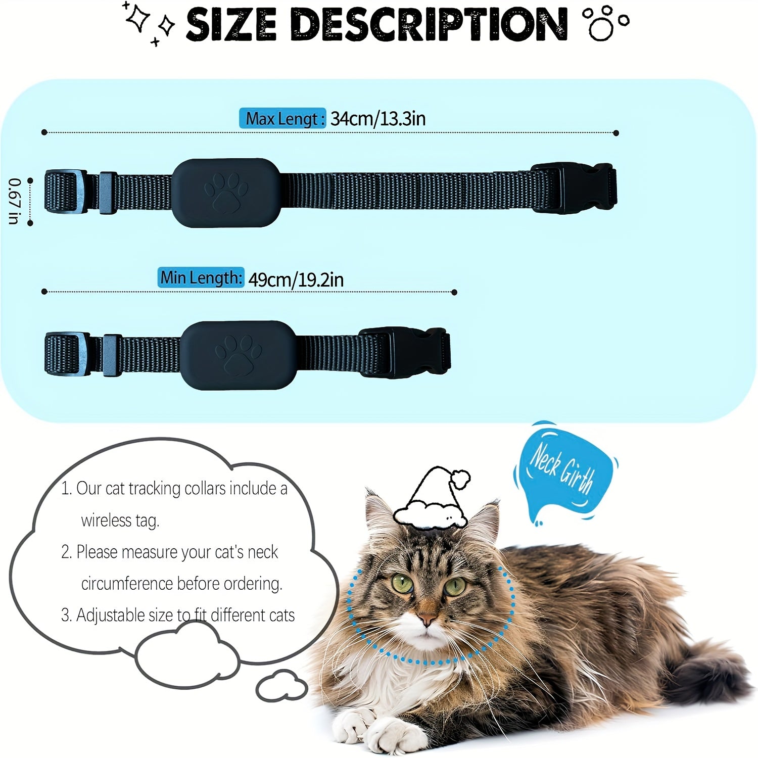 2pcs Solid Color Small Pet Wireless Positioning Intelligent Tracker Collar - Adjustable Size, Nylon Material, Elastic Fit, Pet Dog And Cat Anti Loss Alarm Sensor - Ideal Choice For Training And Walking