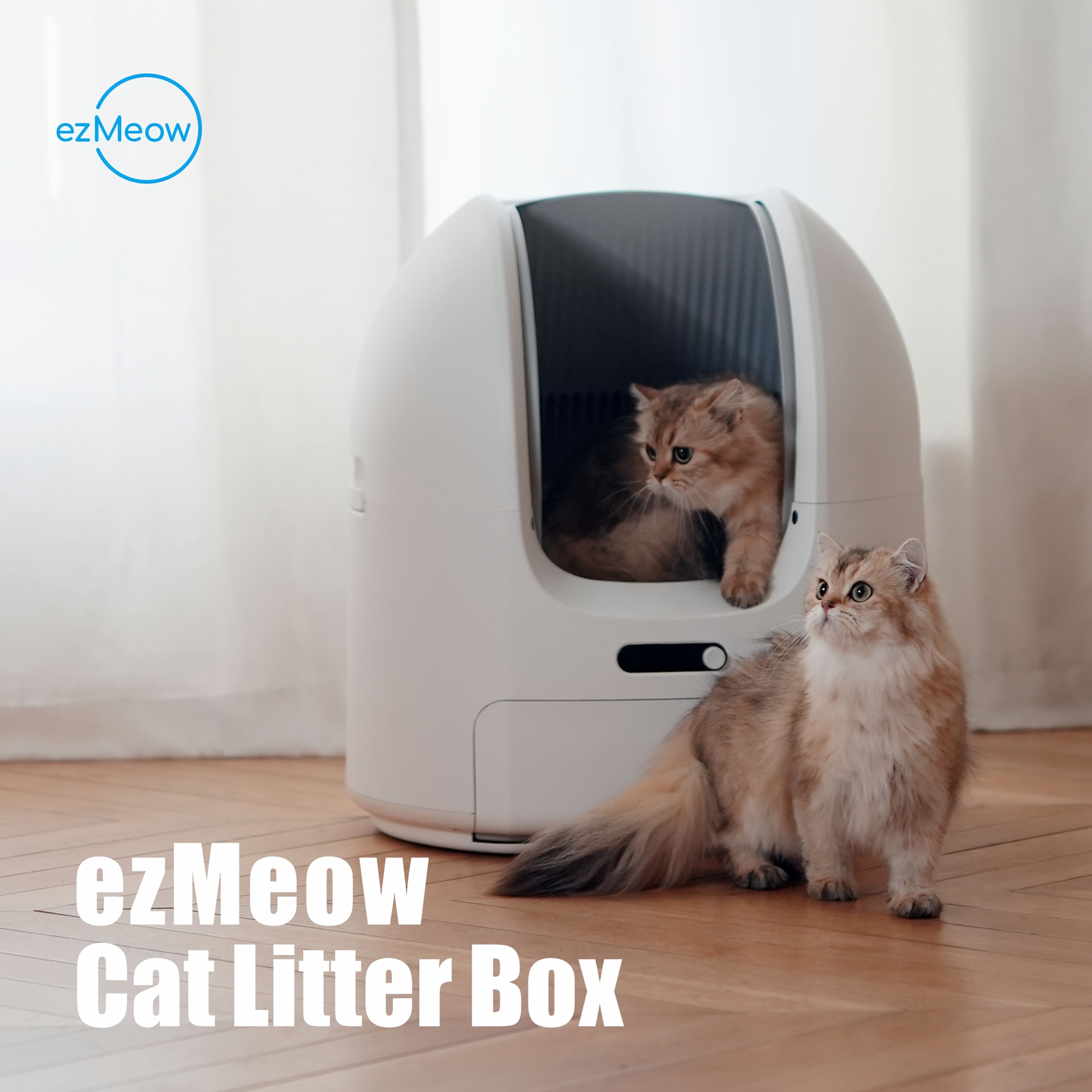 Automatic Cleaning Cat Litter Box, Smart Cat Litter Box, Electric Cat Litter Box. Includes Cat Litter Mat And Garbage Bag, Gravity Sensor for Cat Safety, Suitable for 1-2 Cats, Mobile Phone Control, Deodorizing And Cleaning, Easy to Clean