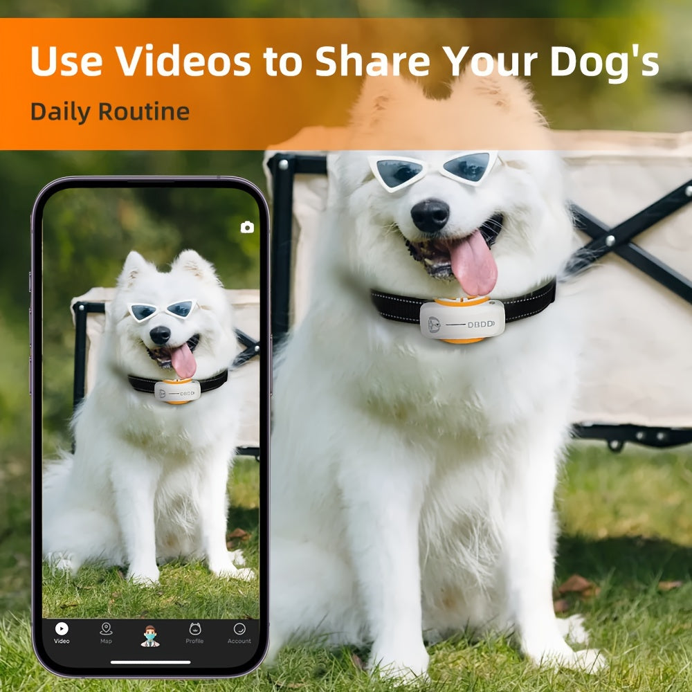 Advanced Dog Tracker 1pc Advanced Dog Tracker - Real-time Monitoring, Location Tracking, Set Range Reminder - Compatible with Android and iOS, Requires Paid Subscription