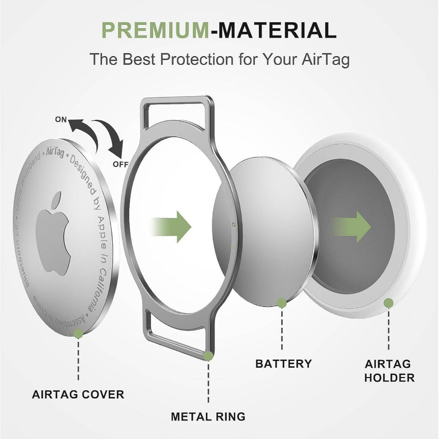 AirTag Collar, Ultra Elastic Tracker Collar with Air Holder, LightweightScratch Resistant Stepless Adjustable GPS Pet Collar Cats Kittens Khaki