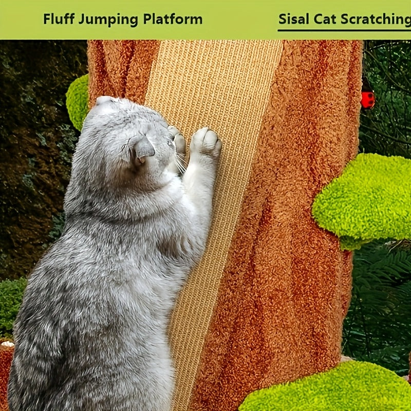 Oversized Luxury Cat Tree Tower for Multi-Cat Households - Tall Sturdy Design with Plush Platforms, Scratching Boards, Cat Condo & Top Perch - Durable Upholstered Cat Furniture for All Sizes