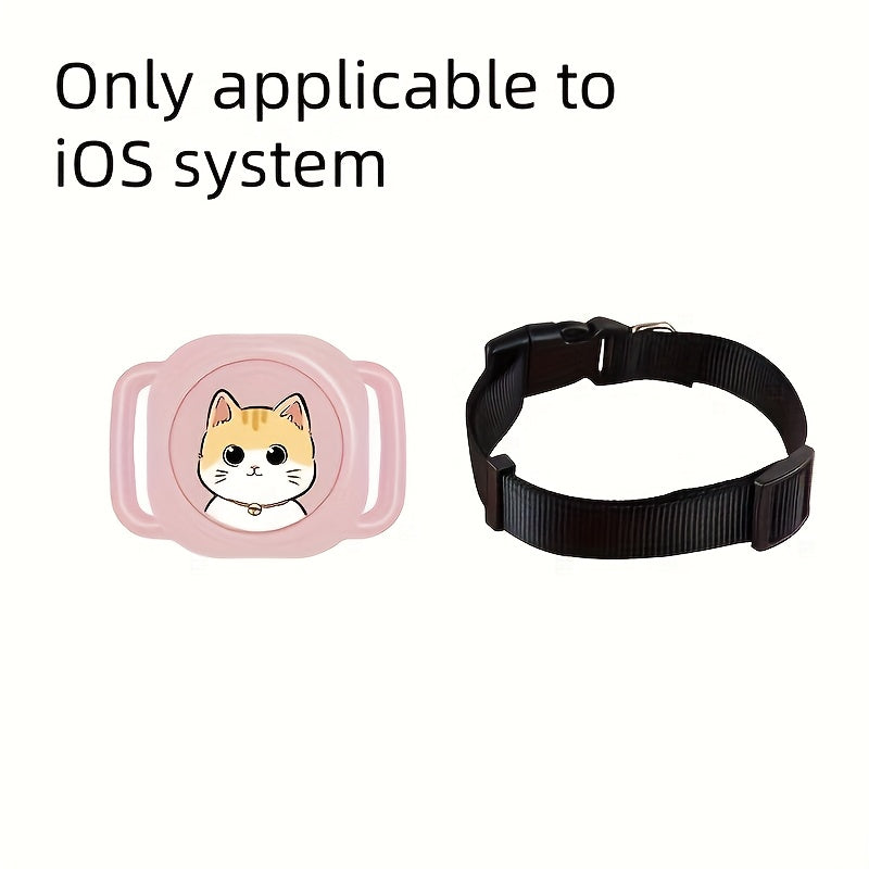 Wireless Pet Tracker Adjustable, Reflective Wireless Pet Tracker - Lost-Proof, Key Finder for Dogs and Cats, Compatible with Apple FindMy App, No Monthly Fee, Cat Collar Tracker (Available Only for IPhones)