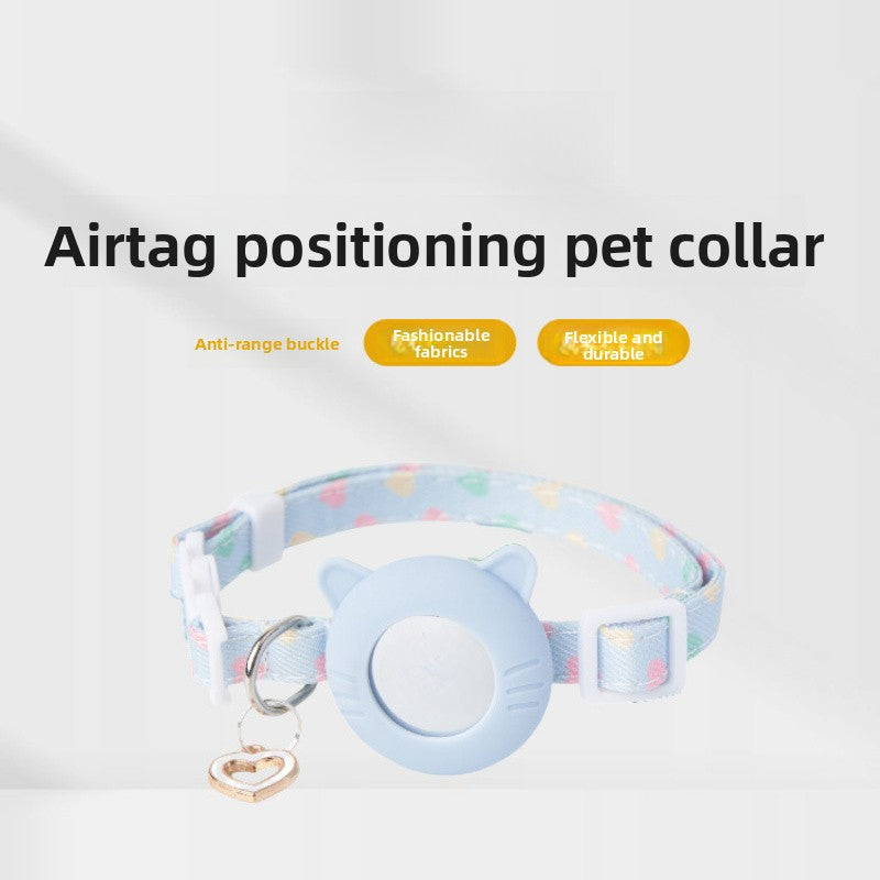 2025 GPS Tracker Compatible Cat Anti-Loss Collar with Anti-Suffocation Safety Lock, 3 Colors (White\u002F\u002FPink) - Adjustable Anti-Range Buckle & Bell-Free Design, Built-In Locator Slot for Microchipped Kittens & Cats (Durable PVC Coll